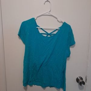 Jennifer Lopez Size XL Blue T Shirt